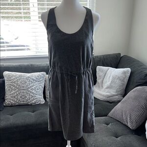 J.Crew Charcoal Sleeveless Dress with Adjustable Waist